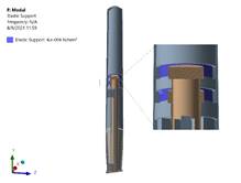 Soporte el�stico para ajuste de amortiguaci�n y rigidez