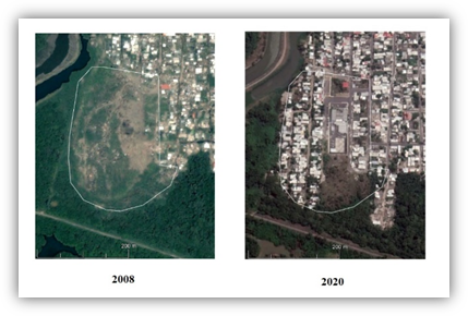 Sitio de disposici�n final abandonado del municipio de Boca del R�o, im�genes de Google Earth