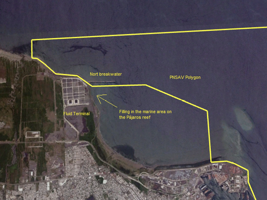 PNSAV Polygon (Google Earth Pro, historical image with signs, year 2015).