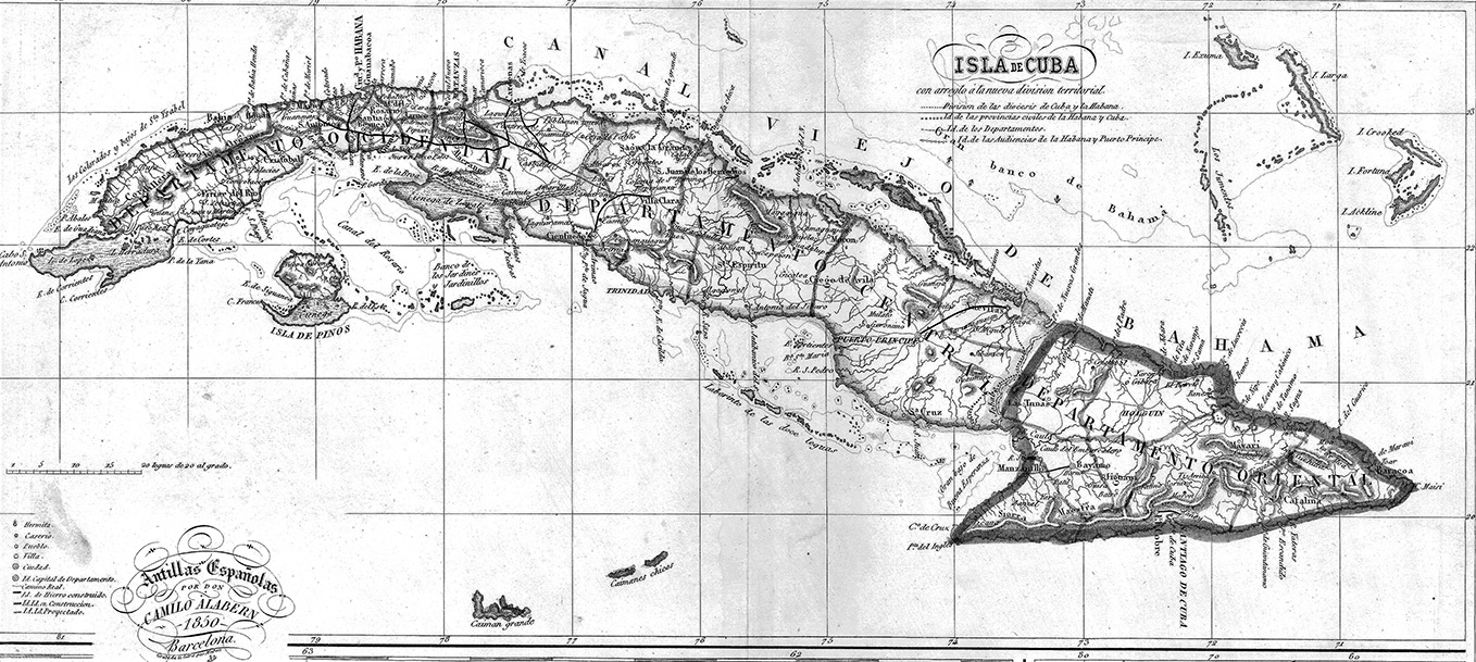 “Isla de Cuba con arreglo a la nueva división territorial”. “Antillas Españolas”