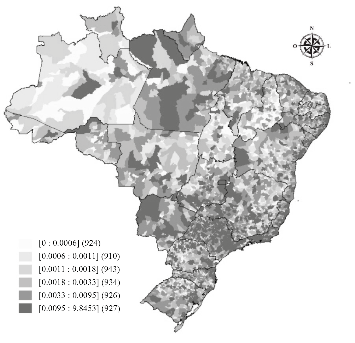 Propor&ccedil;&atilde;o de indiv&iacute;duos pendulares que est&atilde;o entrando no munic&iacute;pio para trabalhar do total de pendulares do Brasil em 2010