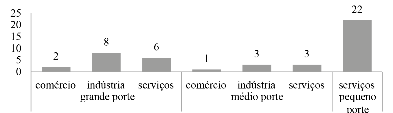 Setor da Economia e Porte das Firmas