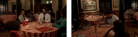 La familia se destaca entre los demás clientes