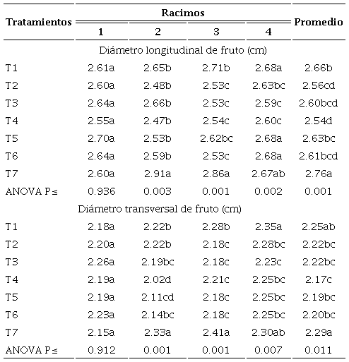 Efecto de la fertilizaci&oacute;n org&aacute;nica e inorg&aacute;nica en el di&aacute;metro longitudinal y transversal de fruto en tomate uva bajo subirrigaci&oacute;n no recirculante