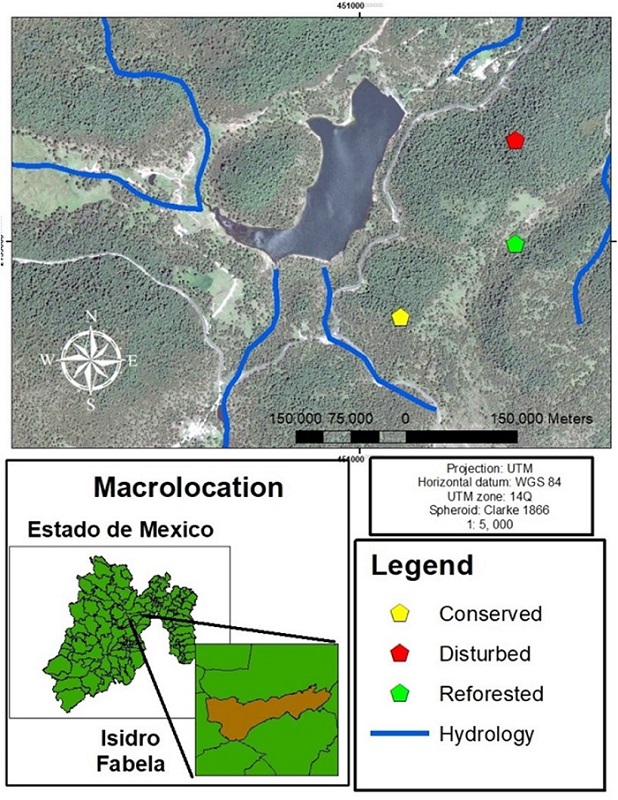 Location of sampling sites.