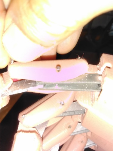 Ensamblaje de los dedos del prototipo