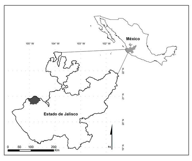 Ubicaci&oacute;n geogr&aacute;fica del municipio San Sebasti&aacute;n del Oeste,
								Jalisco, M&eacute;xico.
