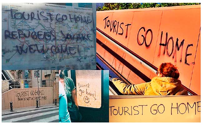 Escadaria de acesso ao Parc Güell: espaço arquitetado por Antoni Gaudí em princípios do século XX e inaugurado em 1926