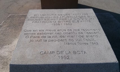 Imagen de la �ltima inscripci�n, inaugurada el 18/04/2010 (foto del autor, sin fecha).