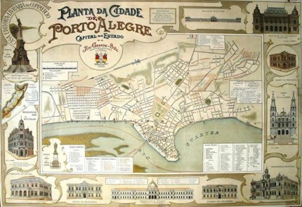 Planta da cidade de Porto Alegre (1906).