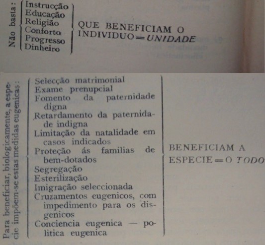 O “progresso da hereditariedade” a partir de medidas eugnicas, segundo Kehl (1933).