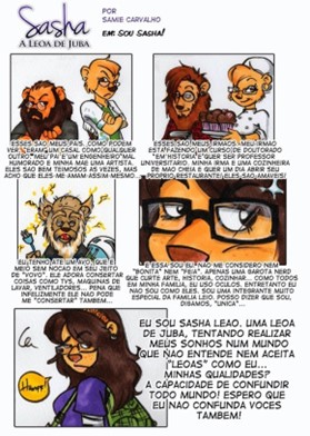 Samie Carvalho. Sasha, a leoa de juba. 