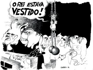 Laerte, “O Rei estava vestido”, 1974. 1.o prmio do 1. Salo de humor de Piracicaba. 