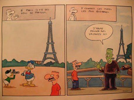 Histria em quadrinhos de Bonson, da srie Impressions de France.