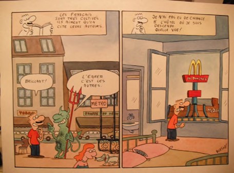 Histria em quadrinhos de Bonson, da srie Impressions de France.