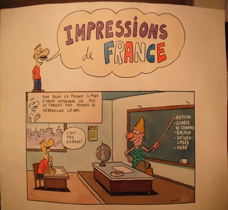 Histria em quadrinhos de Bonson, da srie Impressions de France.