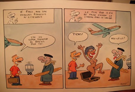 Histria em quadrinhos de Bonson, da srie Impressions de France.