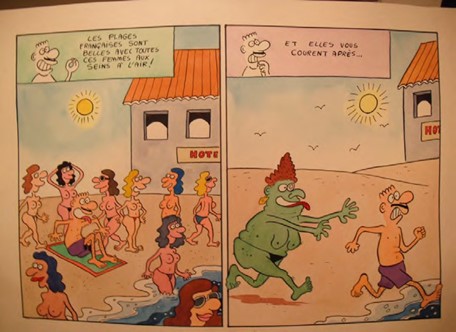 Histria em quadrinhos de Bonson, da srie Impressions de France.