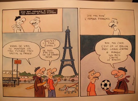 Histria em quadrinhos de Bonson, da srie Impressions de France.