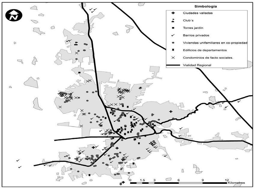 Urbanizaciones cerradas localizadas en la Zona Metropolitana de Quer&eacute;taro