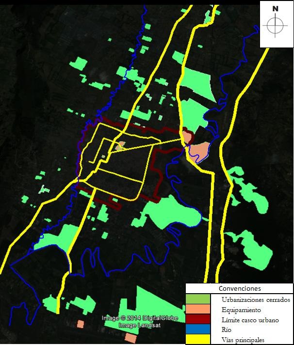 Localizaci&oacute;n de Urbanizaciones Cerradas en la zona rural de Ch&iacute;a