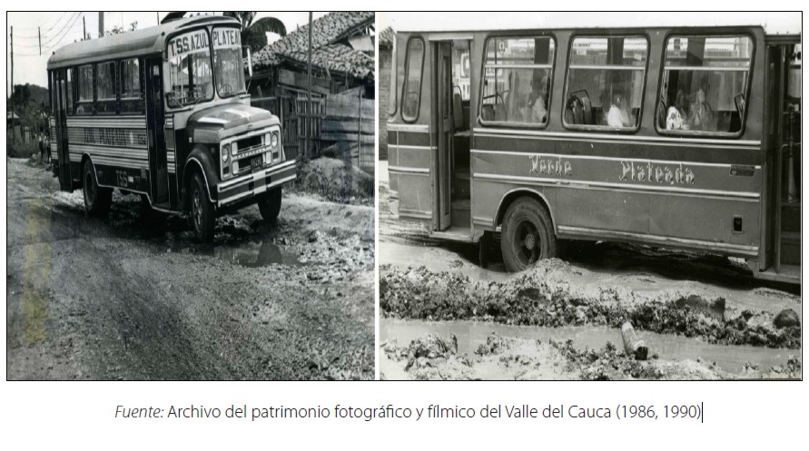 Dos buses de la empresa Gris San Fernando: A la derecha con colores de TSS y a la izquierda con colores tradicionales de la empresa