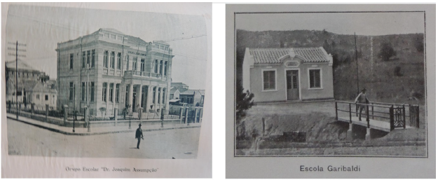 Grupo Escolar Dr. Joaquim Assumpção e Escola Garibaldi.