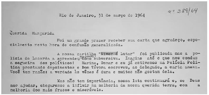 Carta de Carlos R. Brando