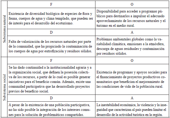 Análisis situacional del sistema comunitario de San Ildefonso