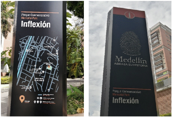 Iconograf�a en el Parque Memorial Inflexi�n