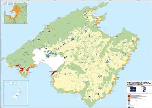 Ejemplo de zonificación: Mallorca