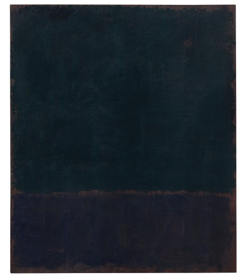 Black blue painting, Mark Rothko, 1968, 121,3 x 101,9 cm, National Gallery, EUA.