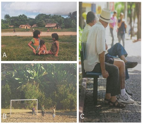 Imagens relacionadas ao lugar no livro didático