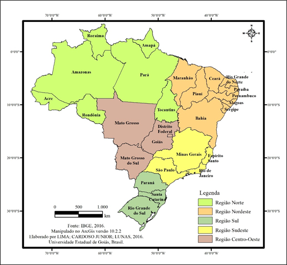 Brasil: Regiões e Unidades da Federação