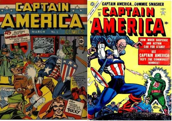 HQ sobre a década de 1940 (esquerda) e da década de 1950 (direita)