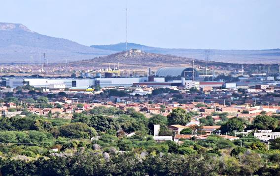 Vis&atilde;o panor&acirc;mica do bairro Itaberaba