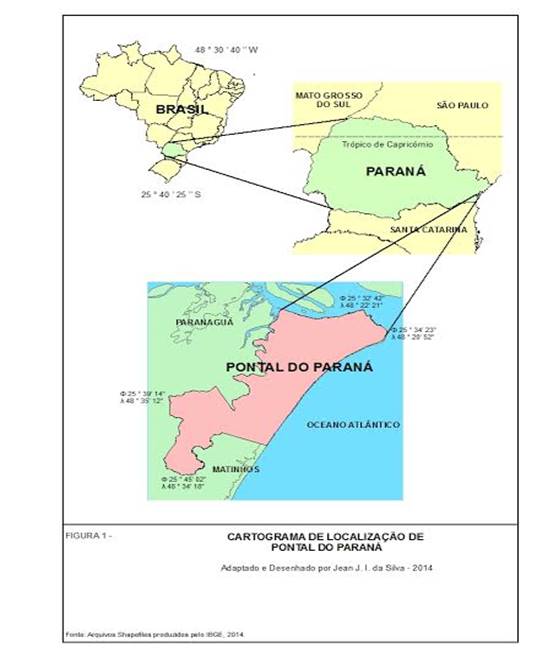 Cartograma de localização de Pontal Paraná
