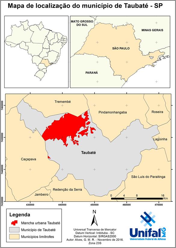 Localiza&ccedil;&atilde;o da &aacute;rea de estudo