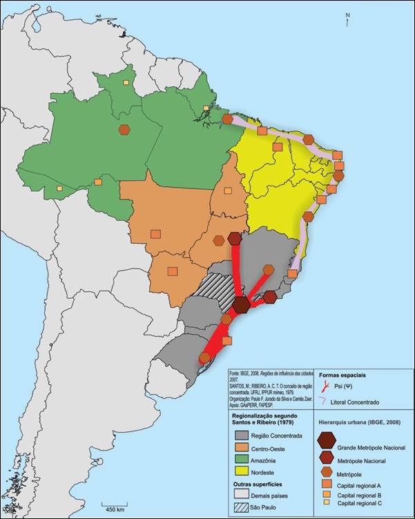 O Psi no territ&oacute;rio brasileiro.