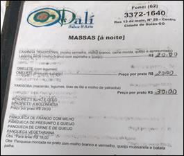 Card&aacute;pio do Restaurante Dali: Yakissoba, Panqueca ou Empad&atilde;o goiano?