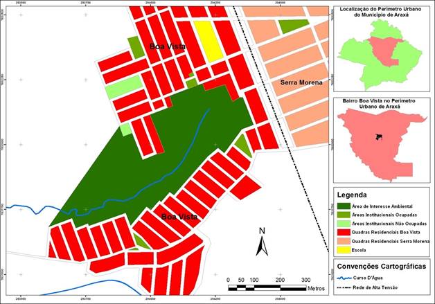 Bairro Boa Vista: mapa de uso de solo