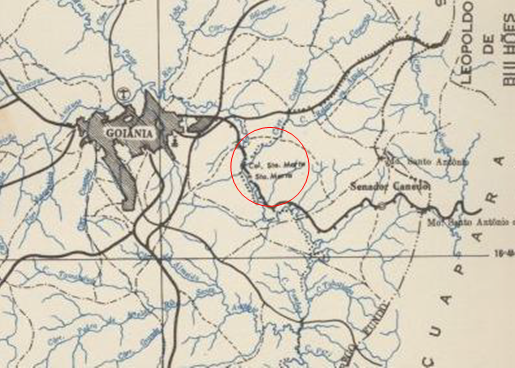 Localizao da Colnia Santa Marta