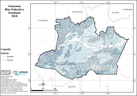 Dom�nio dos rios no Estado do Amazonas