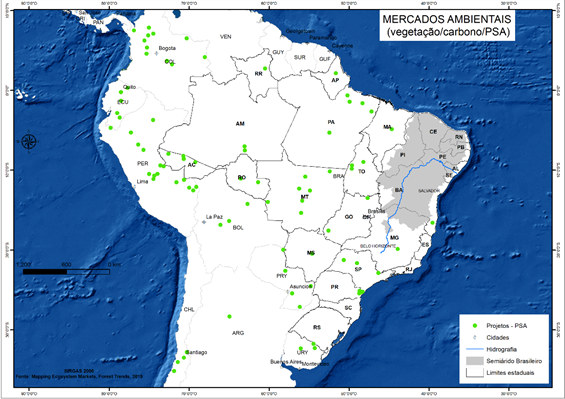 Propostas de mercados ambientais (vegeta��o/carbono/PSA)