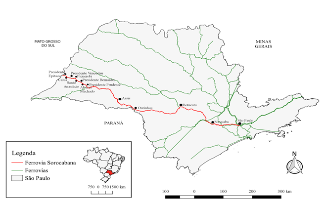 Localizao da Ferrovia Sorocabana