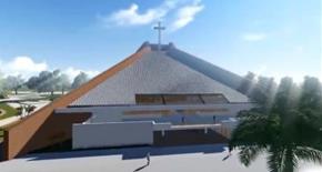 Palmas: maquete do atual projeto da Catedral Catlica, 2018