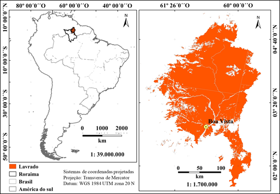 Mapa da rea de estudo