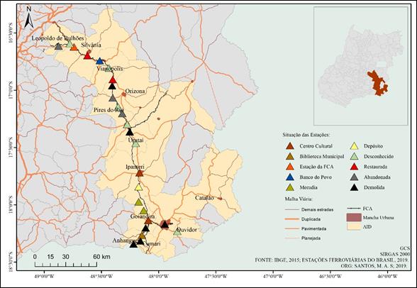 Situa��o atual das esta��es da antiga EFG