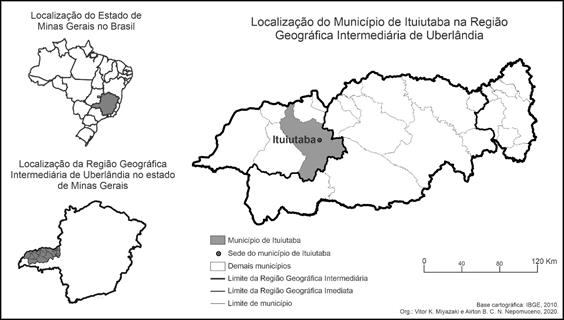 Localiza��o do munic�pio de Ituiutaba-MG
