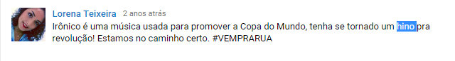 Postagens com uso de “Vem Pra Rua” como convocação para as manifestações.